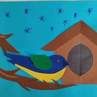 Синичка-весёлая птичка