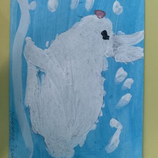 Снежный зайчик