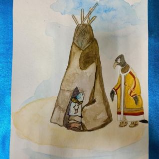 Ворона и рыба