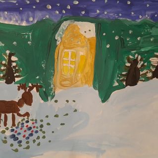 "В зимнем лесу"