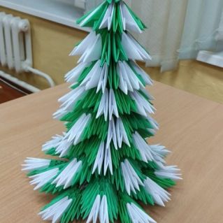 Оригами "Елочка"