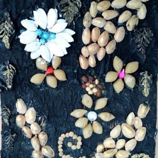 Аппликация "Цветочная композиция"