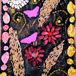 Аппликация "Цветочная композиция"