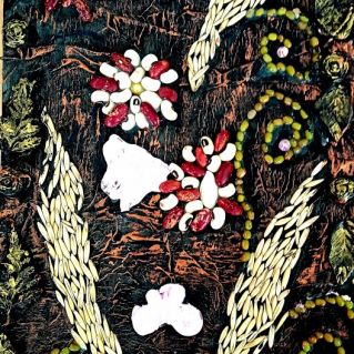 Аппликация "Цветочный мотив"