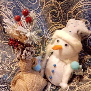 Снеговичок в шубке