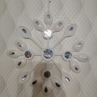 Необычная снежинка