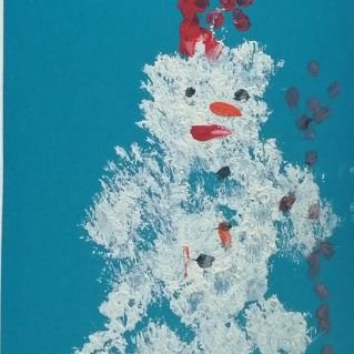 Я слепил снеговика