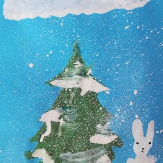 Снежное утро.