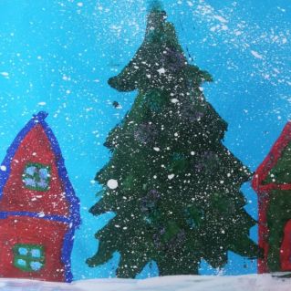 Снег кружится