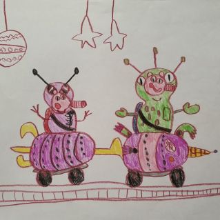 "Ждём тебя, пришелец, к нам на Новый год!"