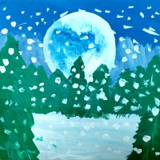 Снежный лес