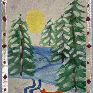 "Утро в зимнем лесу"