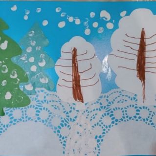 Снежная зима