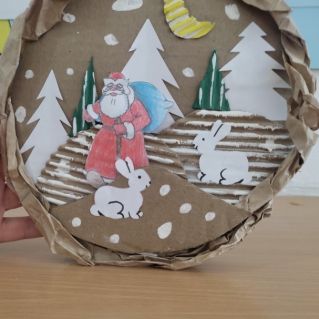 Дед Мороз и зайцы