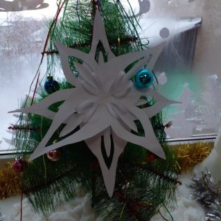 Ажурная снежинка