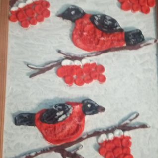 Поделка "Красчики  - Снегири"
