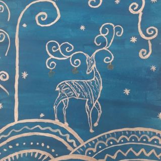 Зимний узор на окне