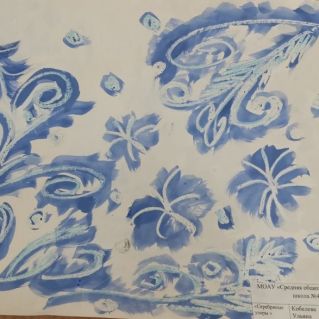 "Серебряные узоры на стекле"