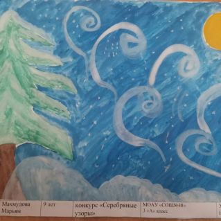 "Серебряные узоры на стекле"