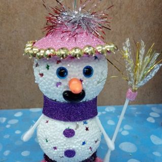 "По сугробам напрямик шёл весёлый снеговик"