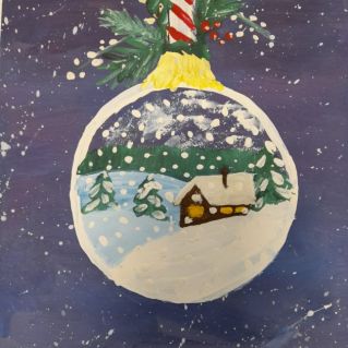 Волшебный новогодний шарик