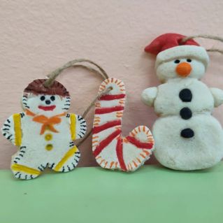 Ёлочные игрушки из теста