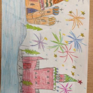 "Новогодний салют  на Красной площади"