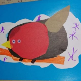 Зимняя птичка -снегирь