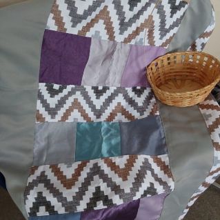 Плед в лоскутной технике