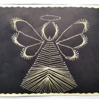 "Ангелок" (Изонить)