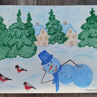 Наш любимый снеговик