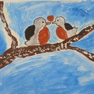 " Снегирь- яркий символ зимы"