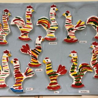 "ФИЛИМОНОВСКАЯ ИГРУШКА" - тестопластика, коллективная работа