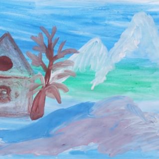 "Зима в деревне"