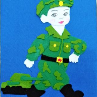 Панно "Юный защитник отечества"