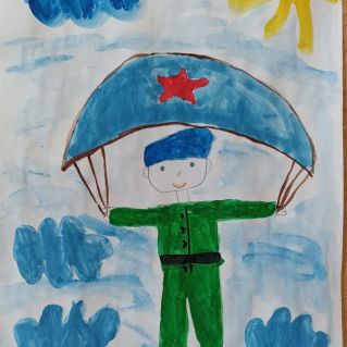 Мой папа десантник!