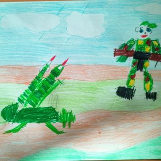 "Артиллерист в бою"