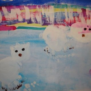 Умка убегает от мамы