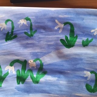 первые цветы