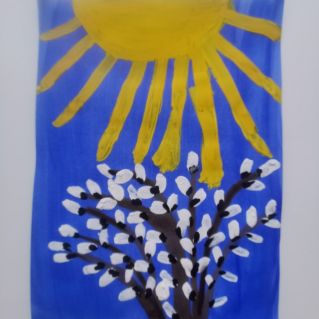 Весенняя верба