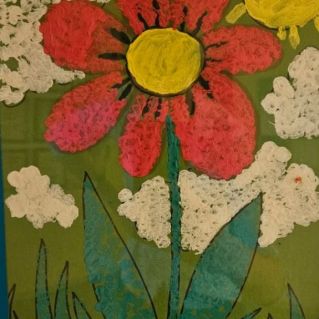 Открытка "Цветок для мамы"