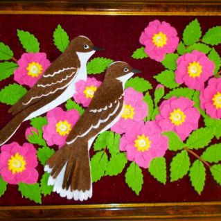 Панно "Пернатые друзья"