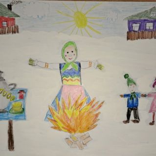 Рисунок "Широкая масленица"