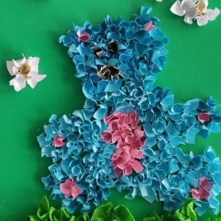 "Медвежонок на полянке. Торцевание"