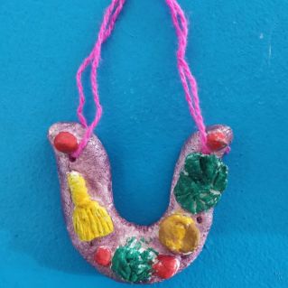 "Оберег из солёного теста "Подкова"