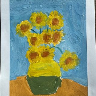 Подсолнухи в вазе