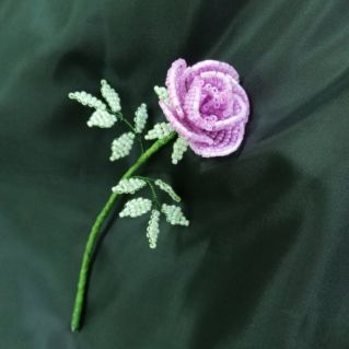 Роза из бисера