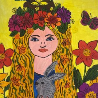 Портрет красавицы-весны