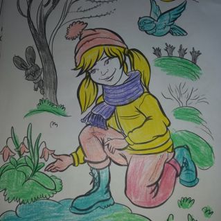 К нам весна шагает