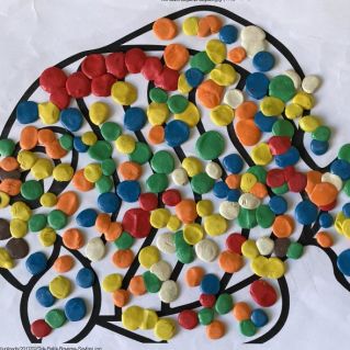 Разноцветная рыбка